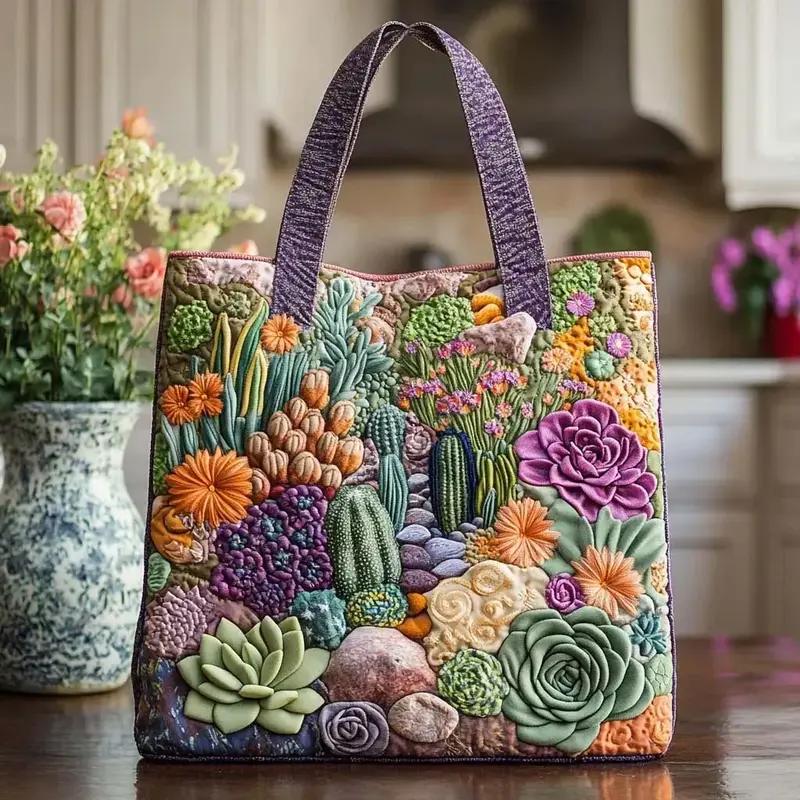 Ida | Damen Alltags-Handtasche mit Blumenmotiven