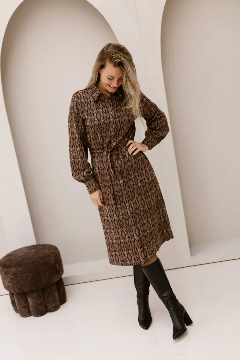 Imogen Dress Bronze/Capuccino