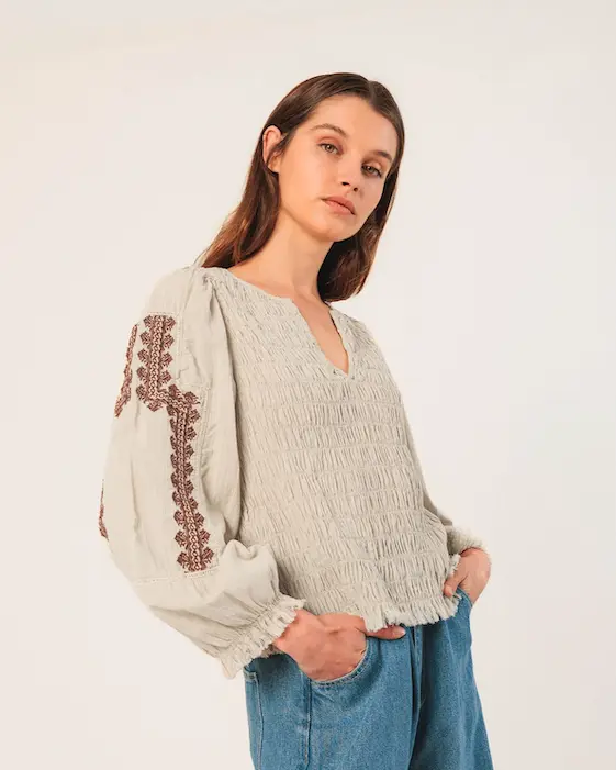 Indi Embroidered Blouse