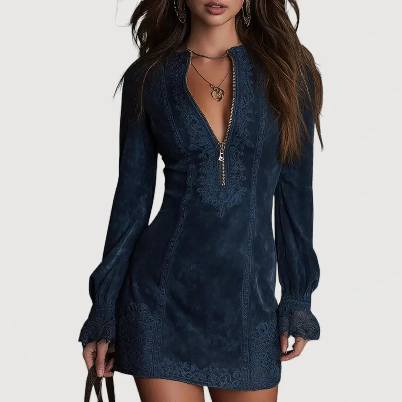ISALIE – ZIP MINI DRESS