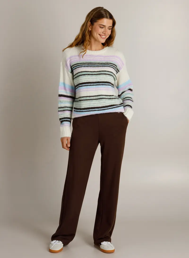Ivy Beau broek bruin model Killian chocolate brown