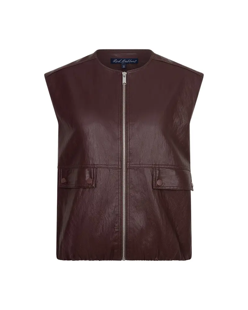 Ivy Faux Leather Burgundy
