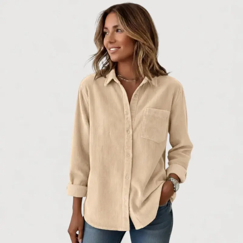 JADE – CORDUROY BUTTON SHIRT