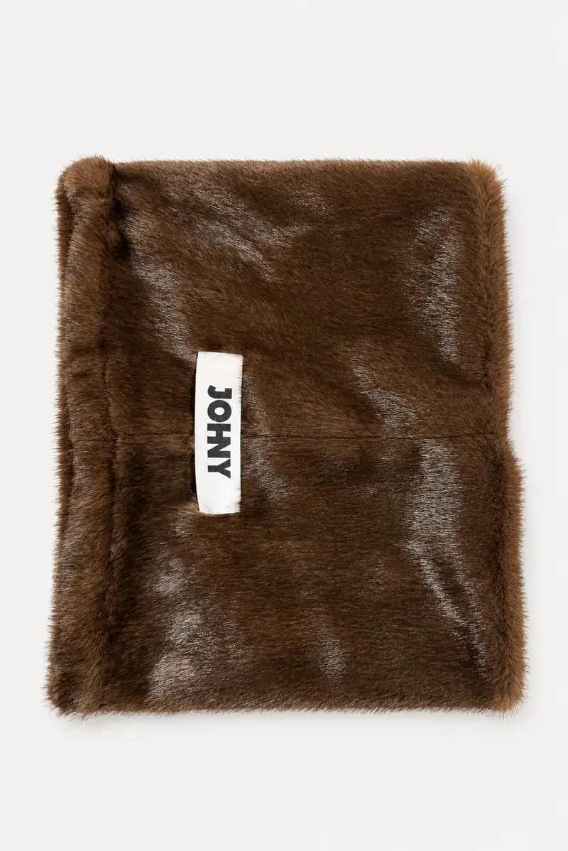 Johny - Sjaal - Scarf Fake Fur - Brown
