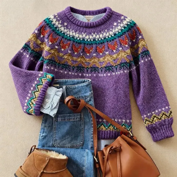 Julie™ | Classic Vintage Knit Jumper