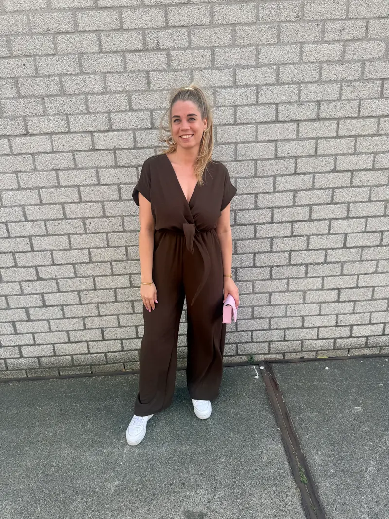 Jumpsuit bruin