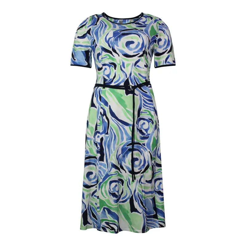 Jurk Marine Mint Swirl Print
