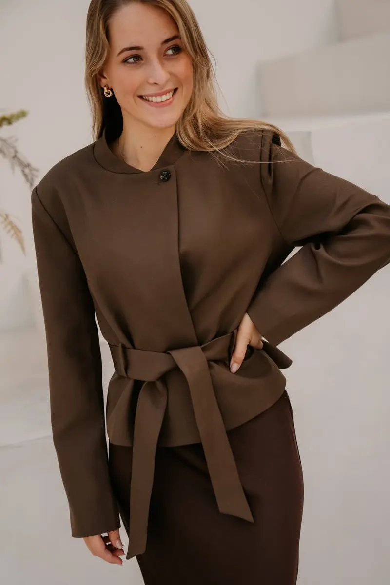 Kailyn Structure Blazer Brown