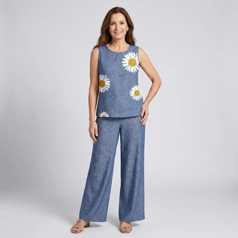 Kaitlyn | Daisy Flower Two-Piece Set