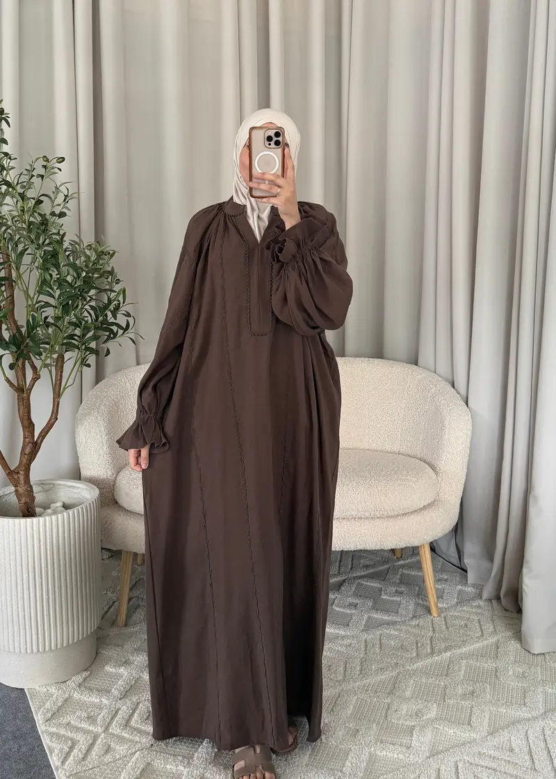KAOUTAR DRESS COFFEE