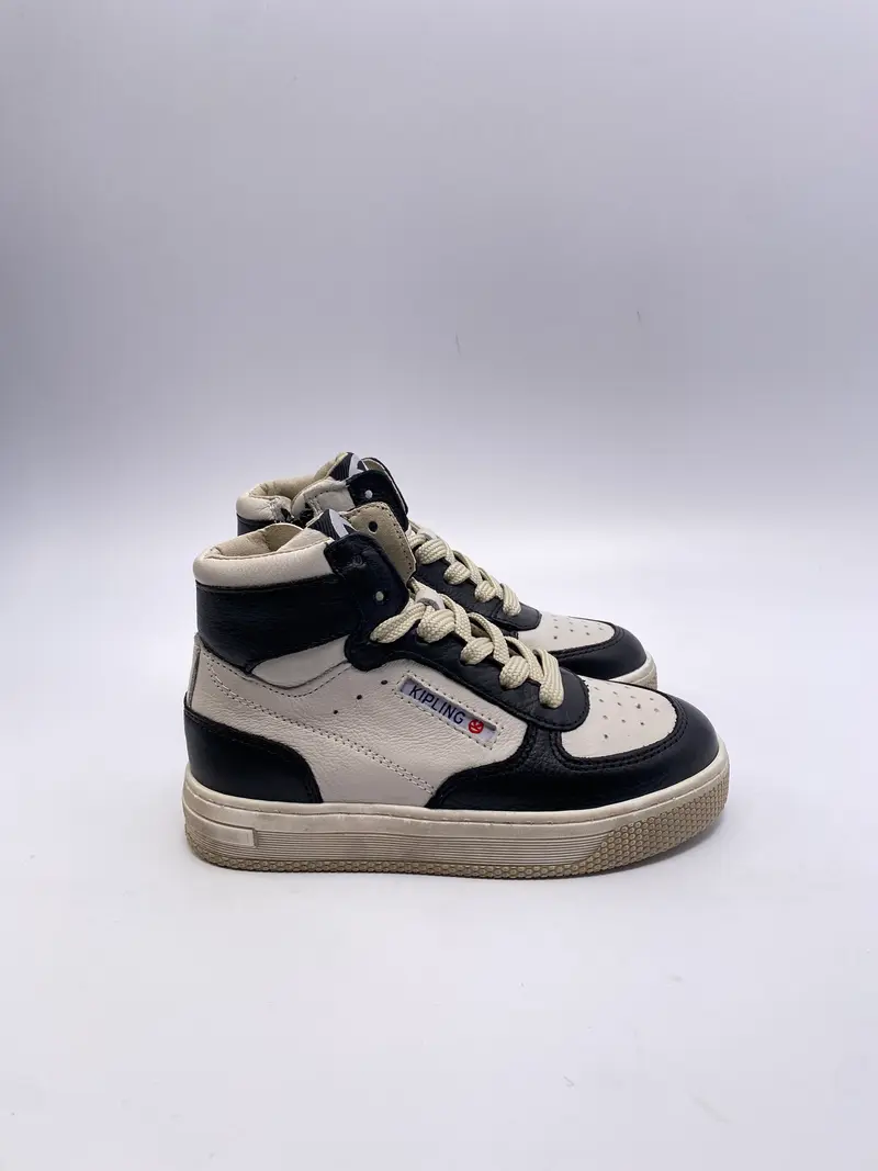 Kipling Arie 1A basketbal sneaker zwart wit