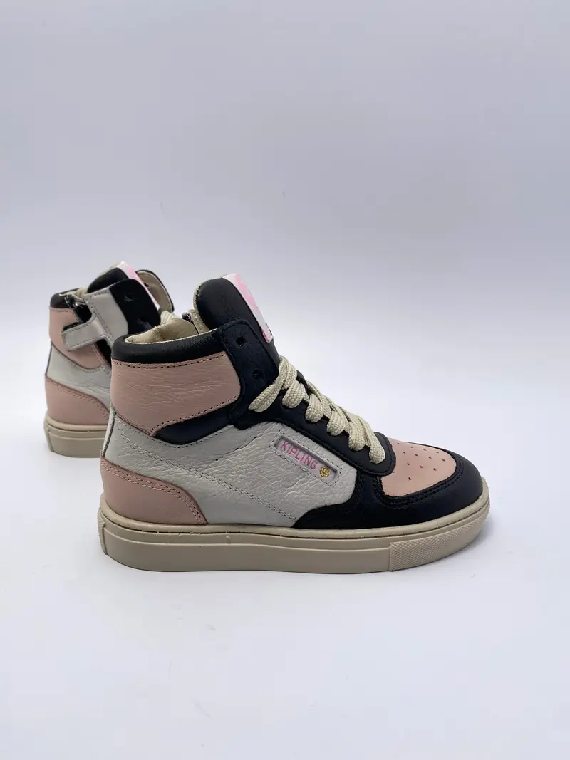 Kipling Bibi sneaker zwart wit roze