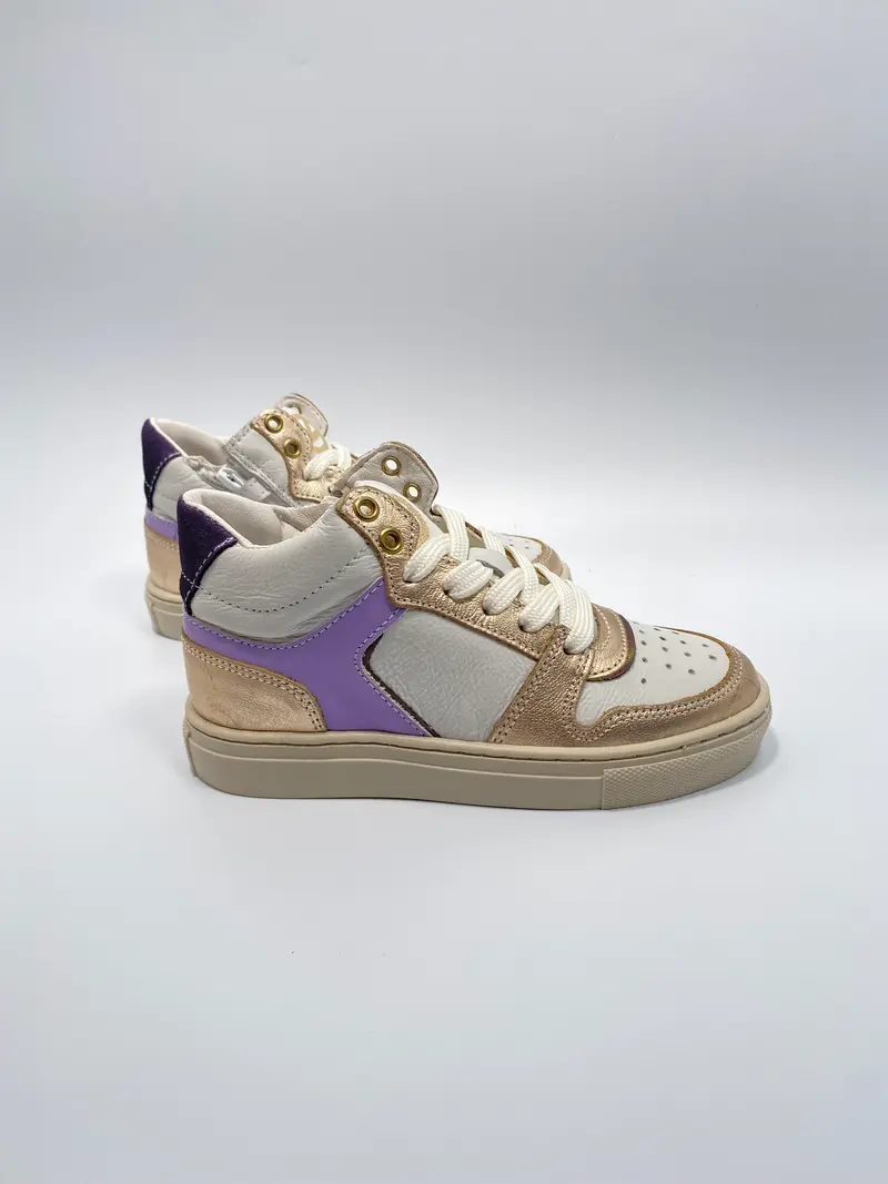 Kipling luna 2B sneaker hoog wit lila