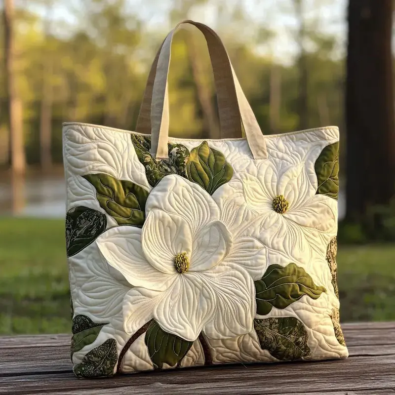 Klara | Elegante Damen Tragetasche mit Blumenmotiv