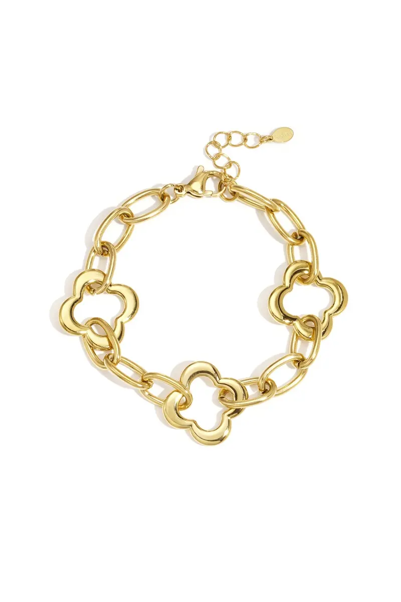Klaver hoepel armband