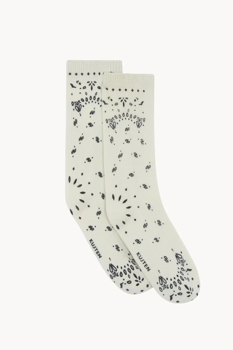 Kujten - Sokken - Sig Bandana - Blanc Noir
