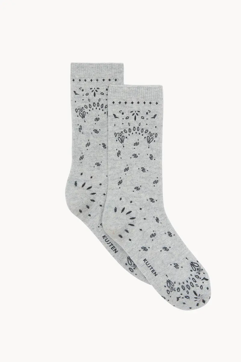Kujten - Sokken - Sig Bandana - Gris Clair