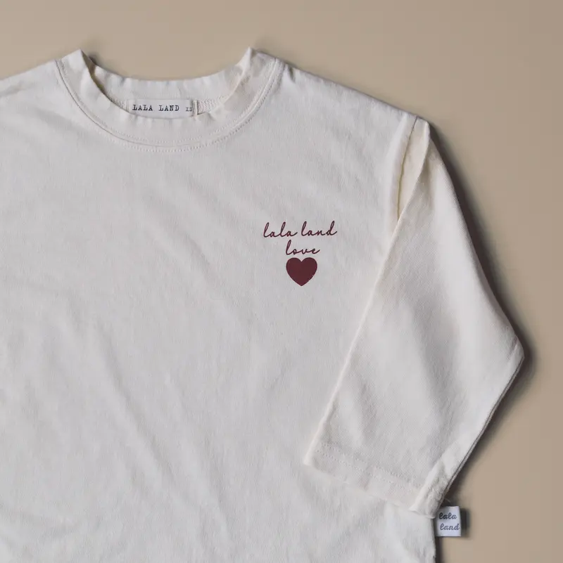 Lala Love Logo Tee - Ivory