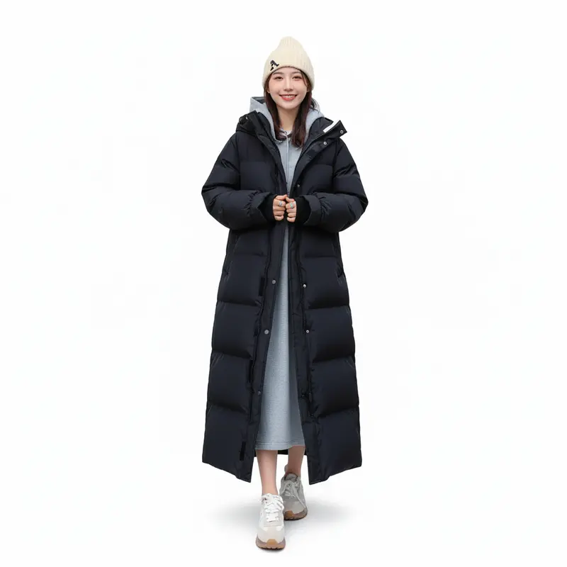 Lange Daunenjacke - Annalena