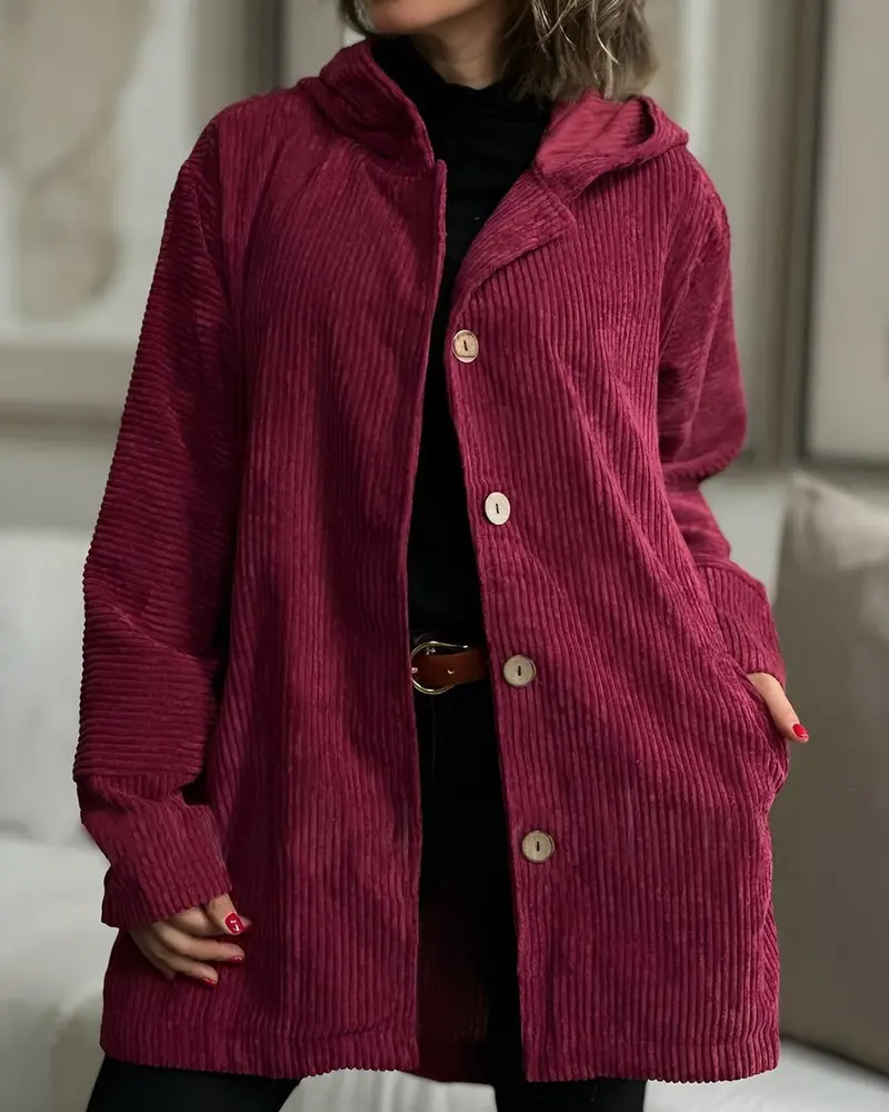 Lea | Dezente lange Strickjacke für Damen elegant