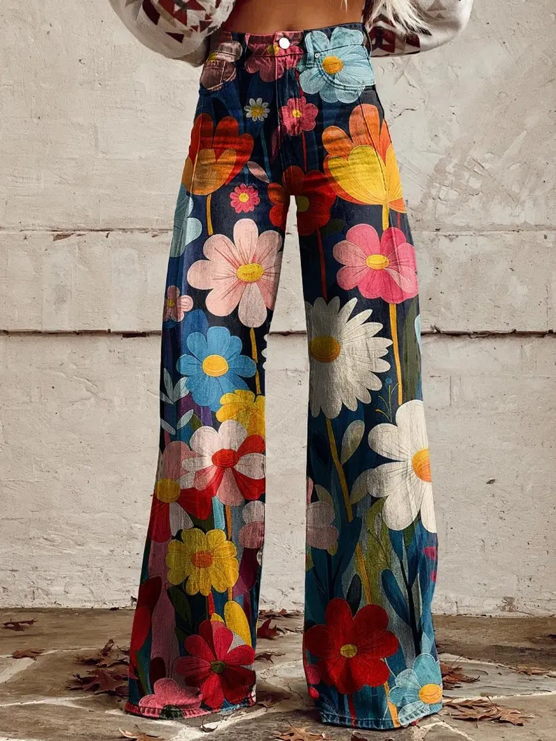 Léna - Floral Wide Pants