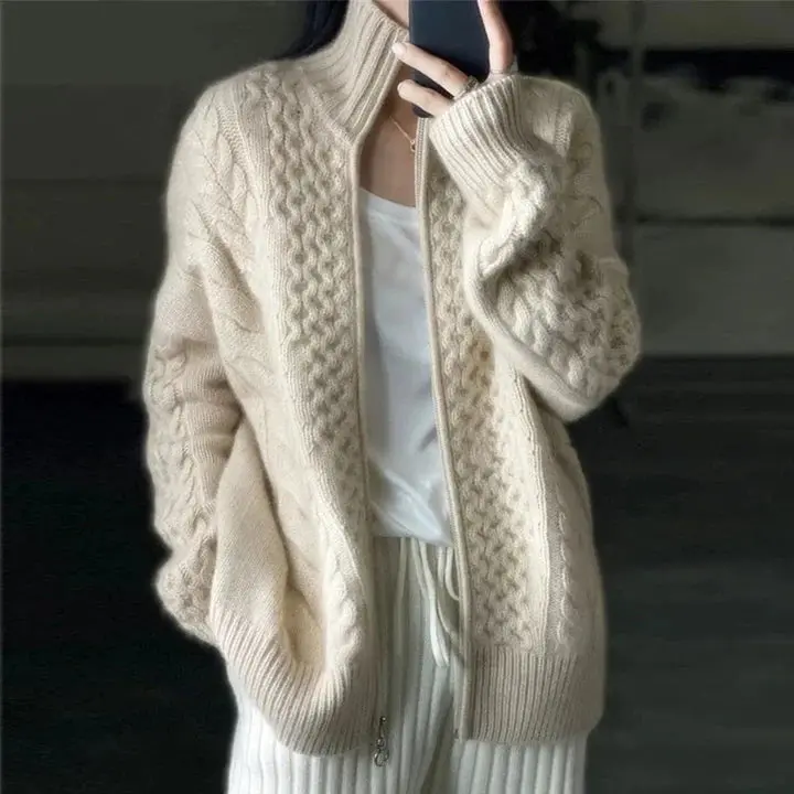 Leni | Eleganter Kaschmir Cardigan für Damen