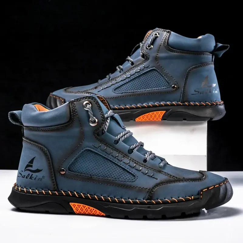 Leon | St. Moritz Leder High Top Schuhe von Waltherhaus – Stil trifft Komfort!