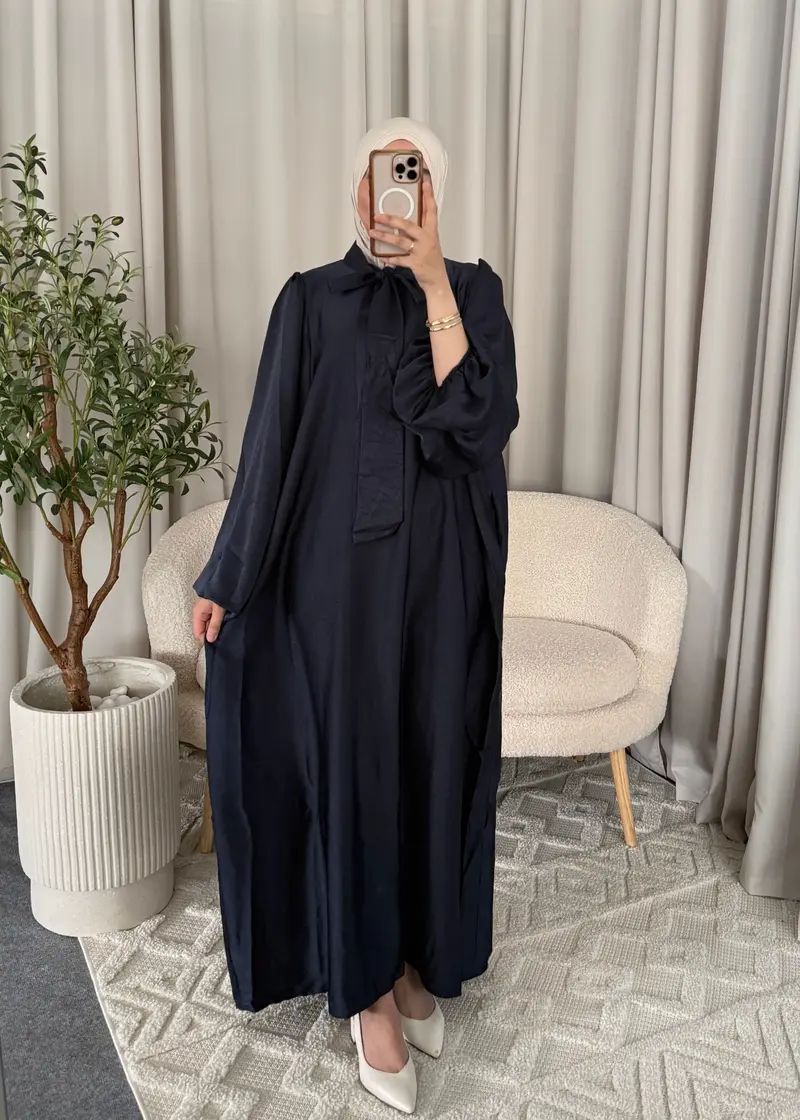 LEYLA BOW ABAYA DARKBLUE