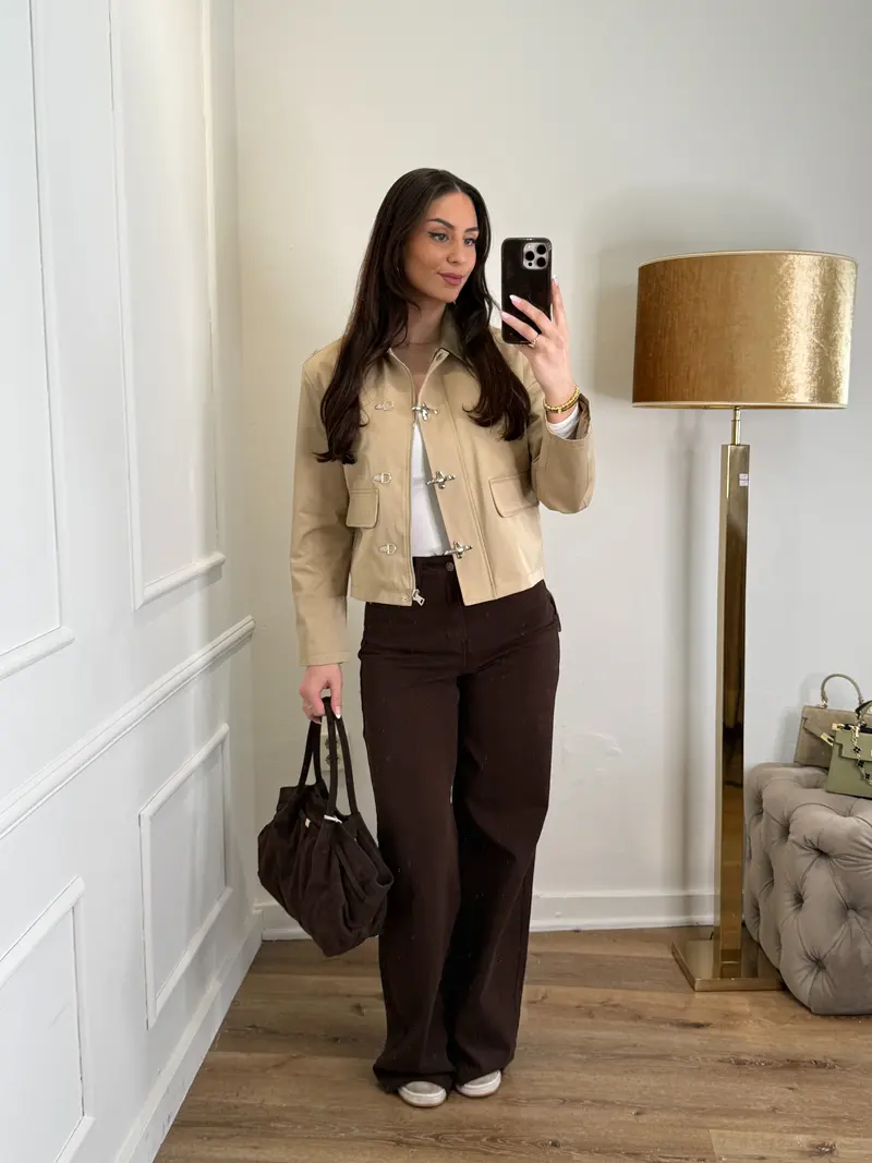Lia jeans - bruin