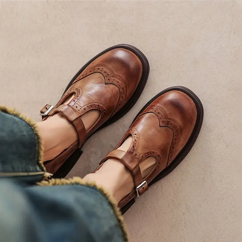 Liola™ | Elegant Mary Janes Made Of Leather