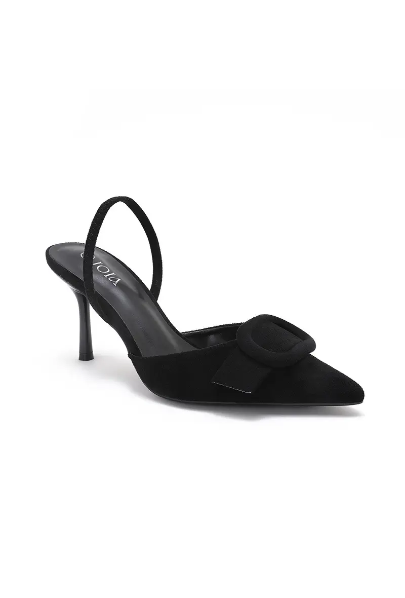 Liv hakken suede zwart