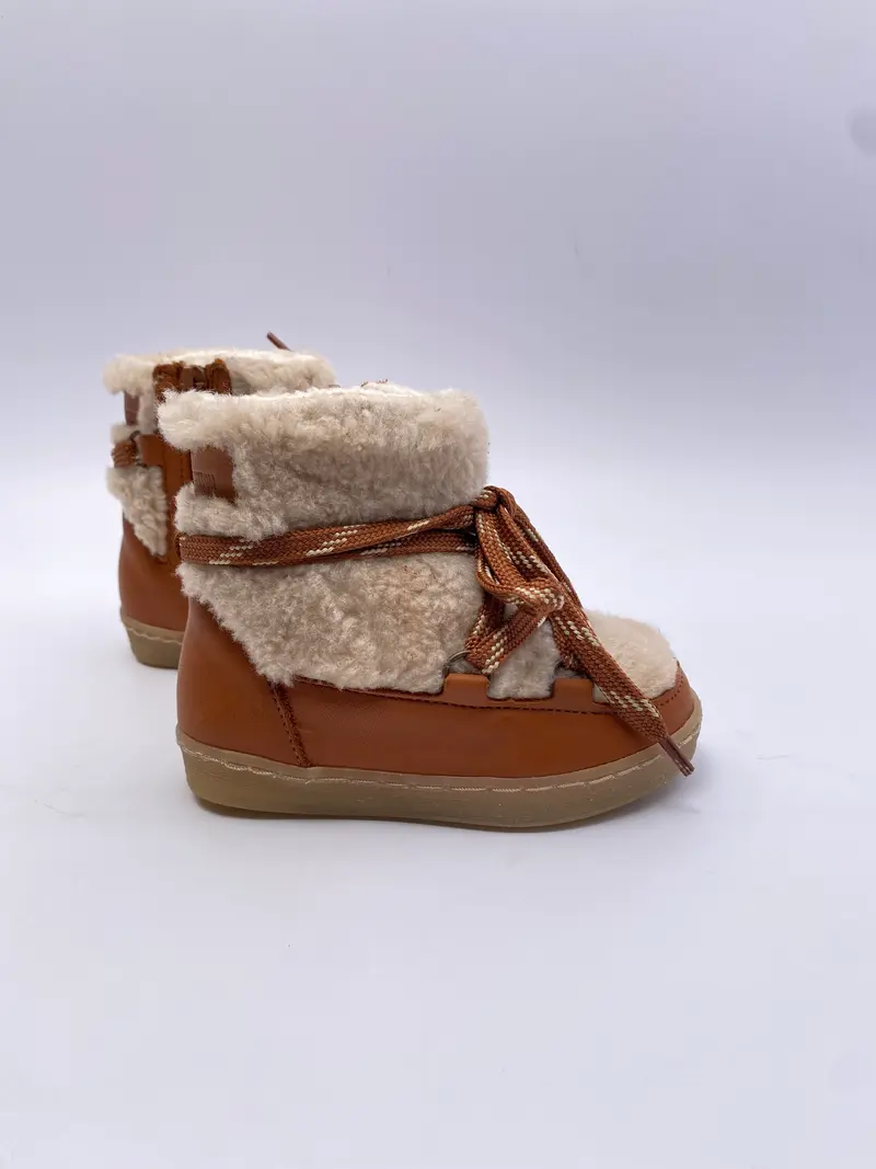 LMDI Collection cognac laarsje bont