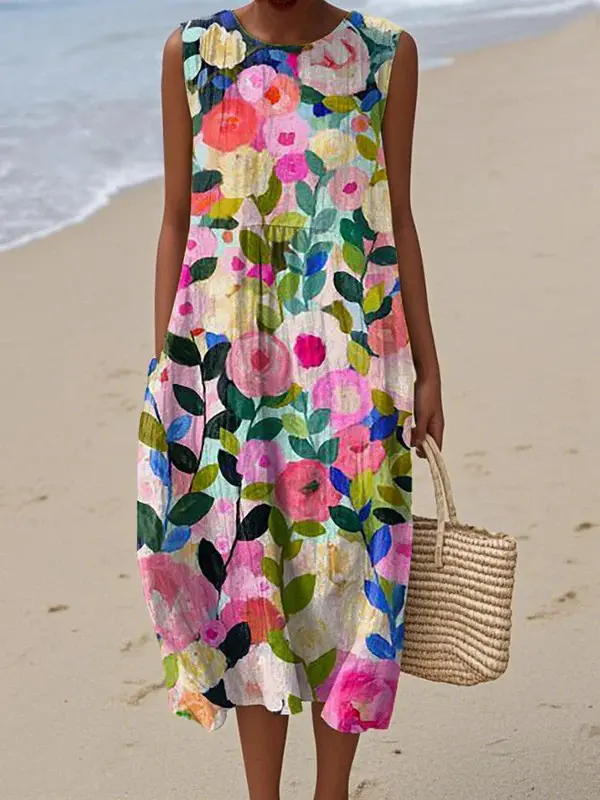 LOLA | Midikleid mit Blumenmuster