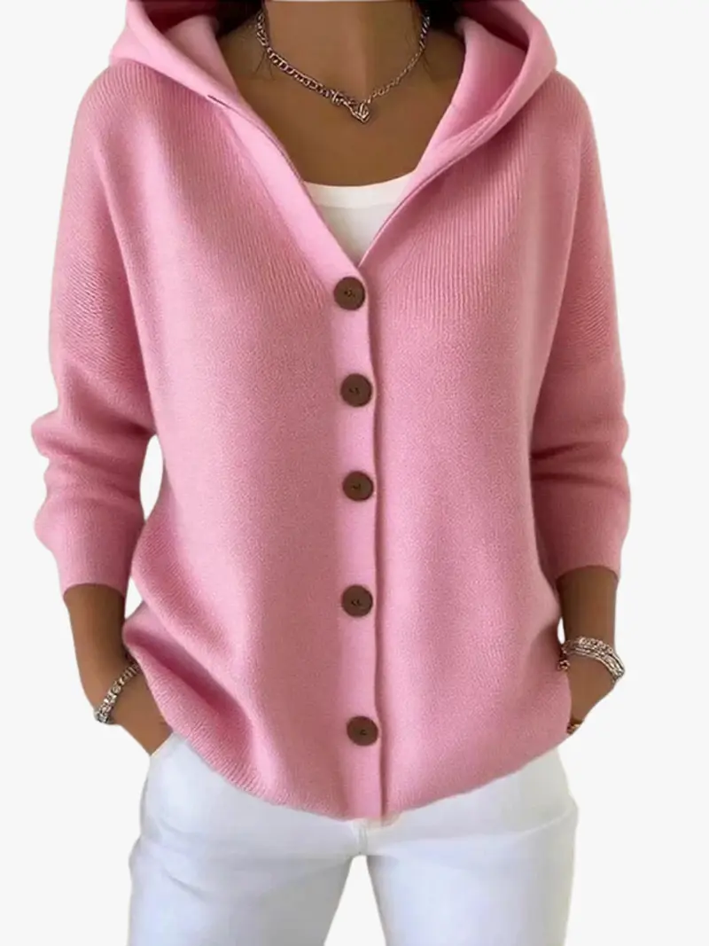 LOOSE HOODED CARDIGAN FOR WOMEN