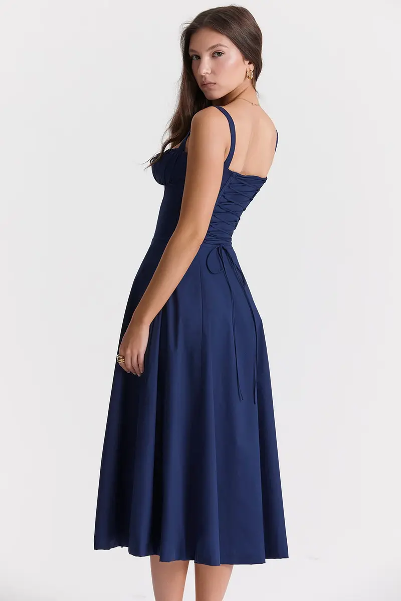 LUCIE Sommerkleid - Dunkelblau