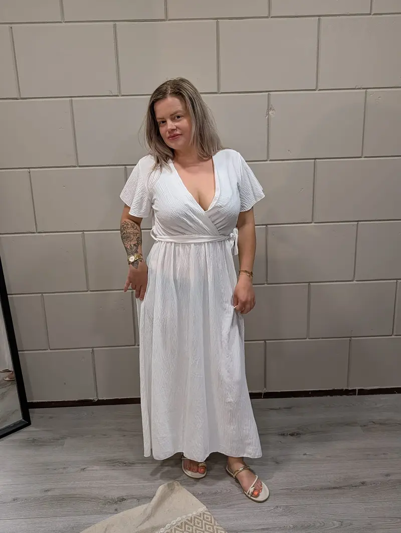 Luna Maxi Jurk Wit