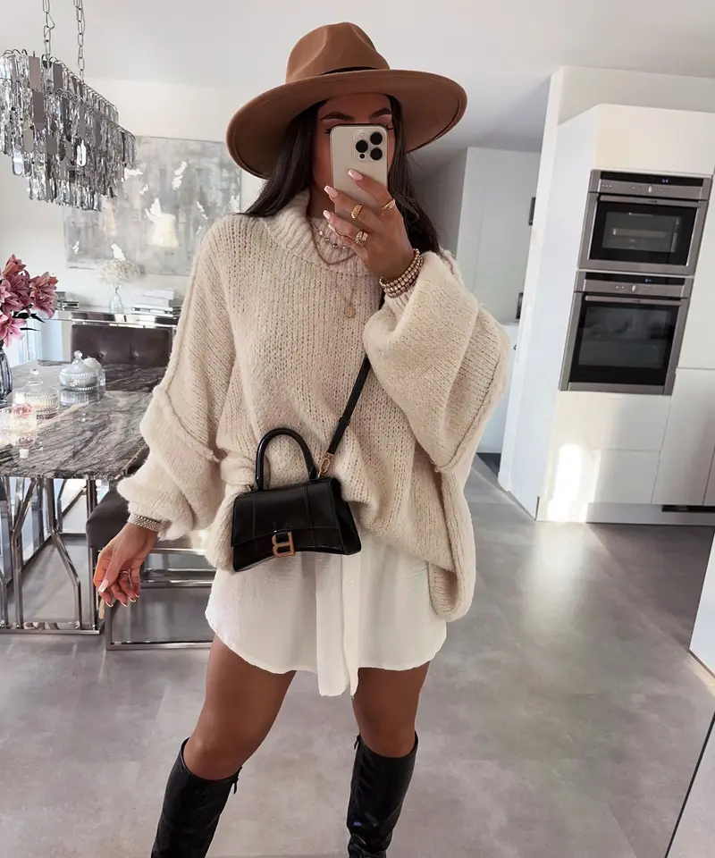 Luvira | Oversize’owy damski sweter z miękkiej dzianiny