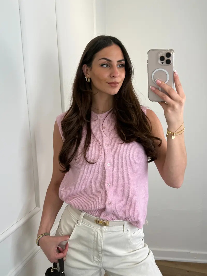 Mady gilet roze