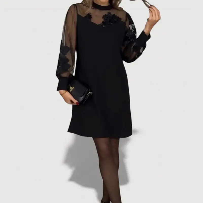 MAELIN – SHEEER FLORAL DRESS