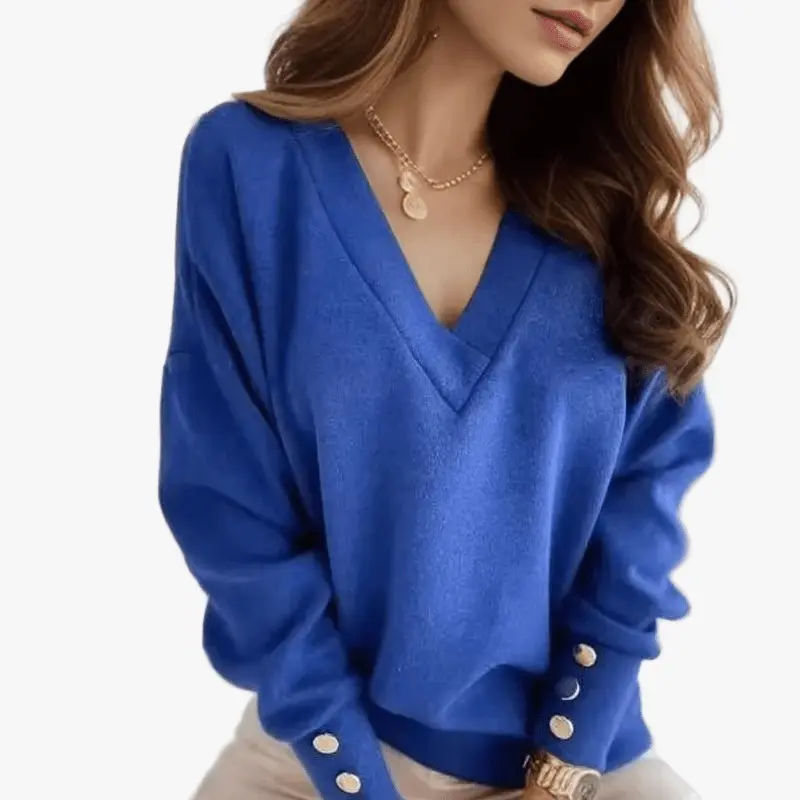 Maglione Chic con Scollo a V