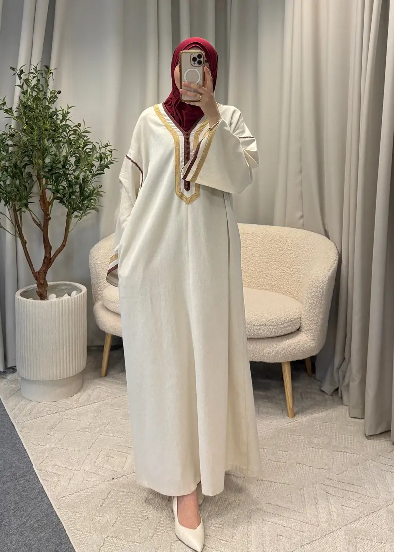 MANAR ABAYA CREAM