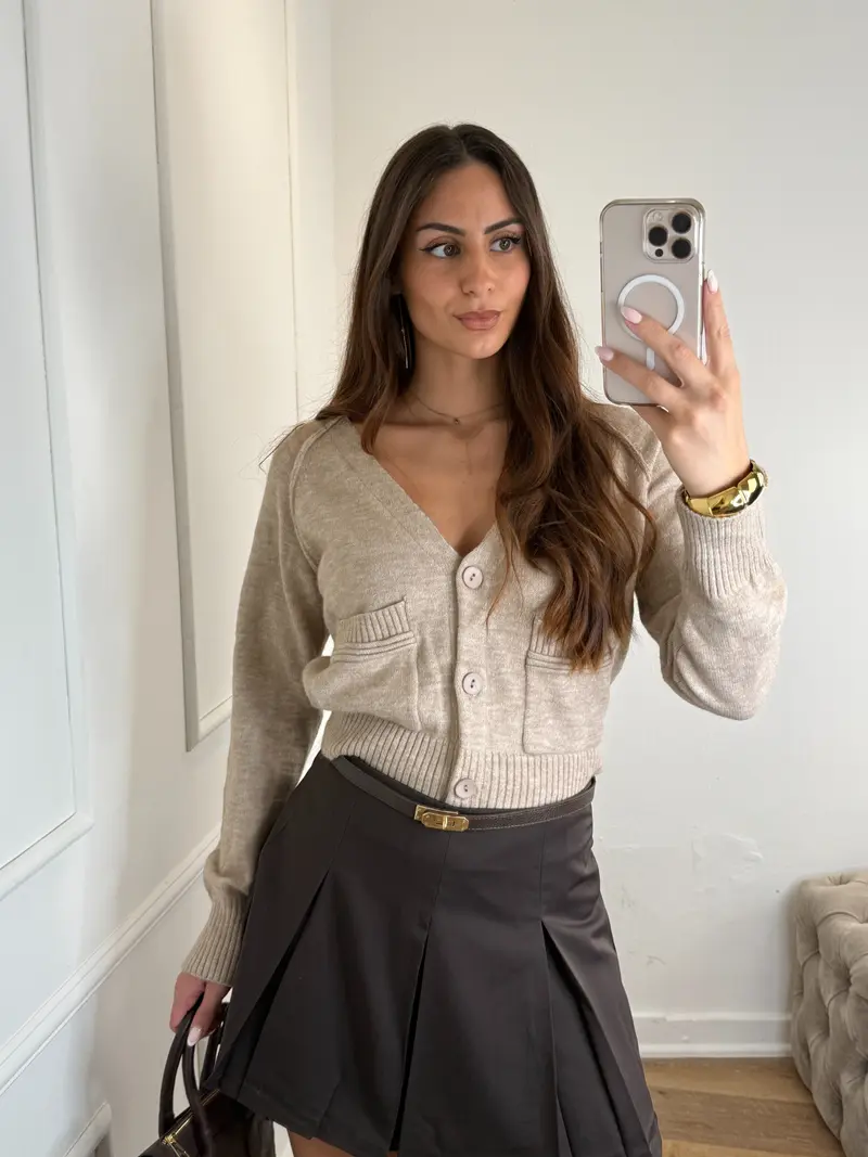Margot trui taupe