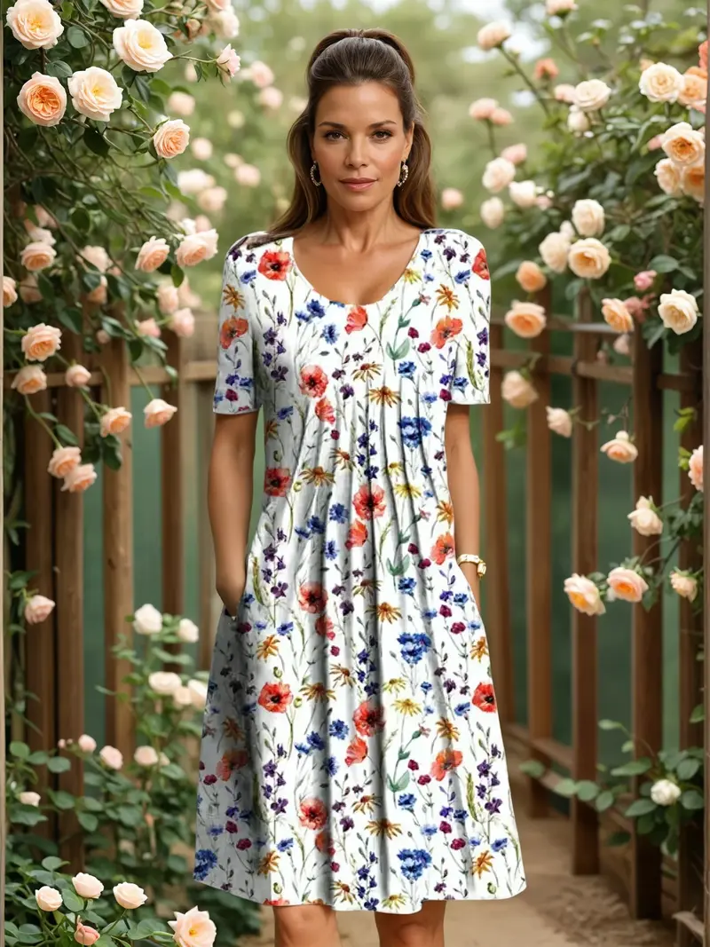 MARIANNE | ELEGANT DRESS WITH TUMMY COVERAGE