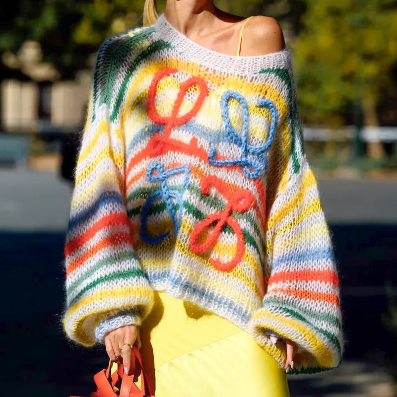 Maribelle™ | Casual Colorful Striped Knitted Sweater