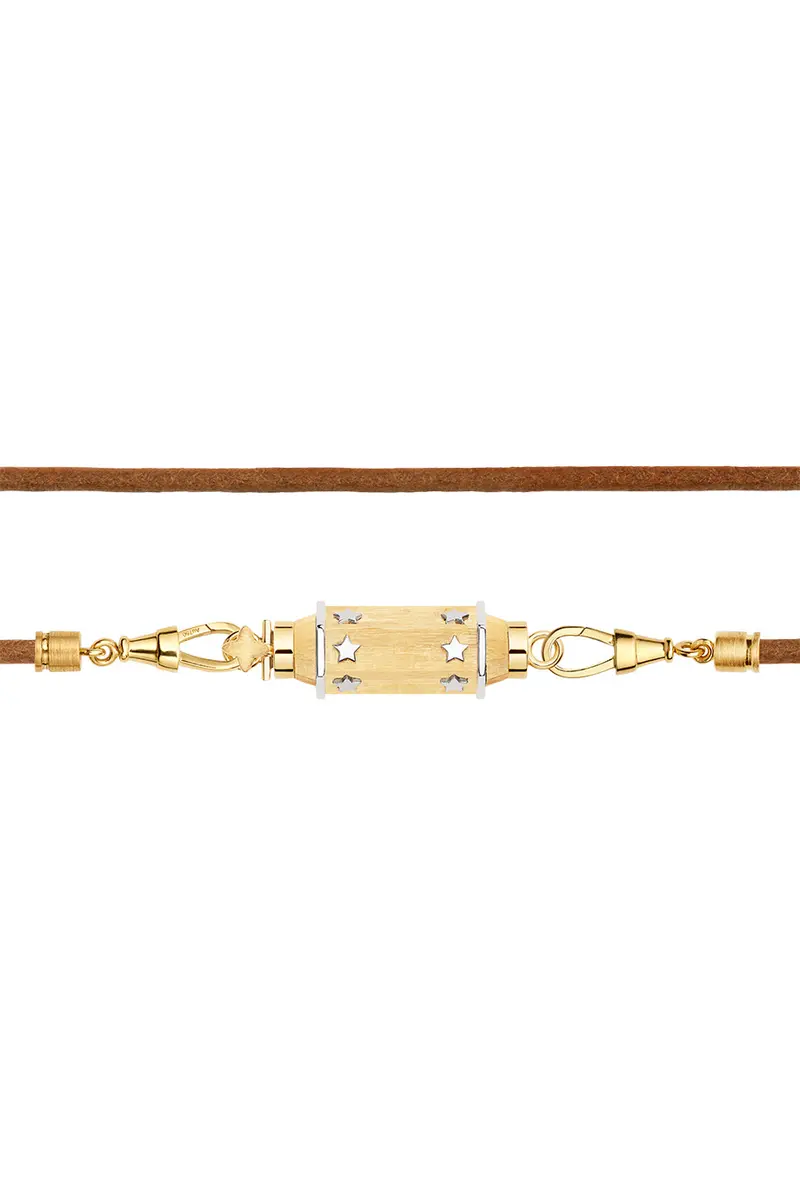 Marie Lichtenberg - Ketting - Star Baby Leather Link