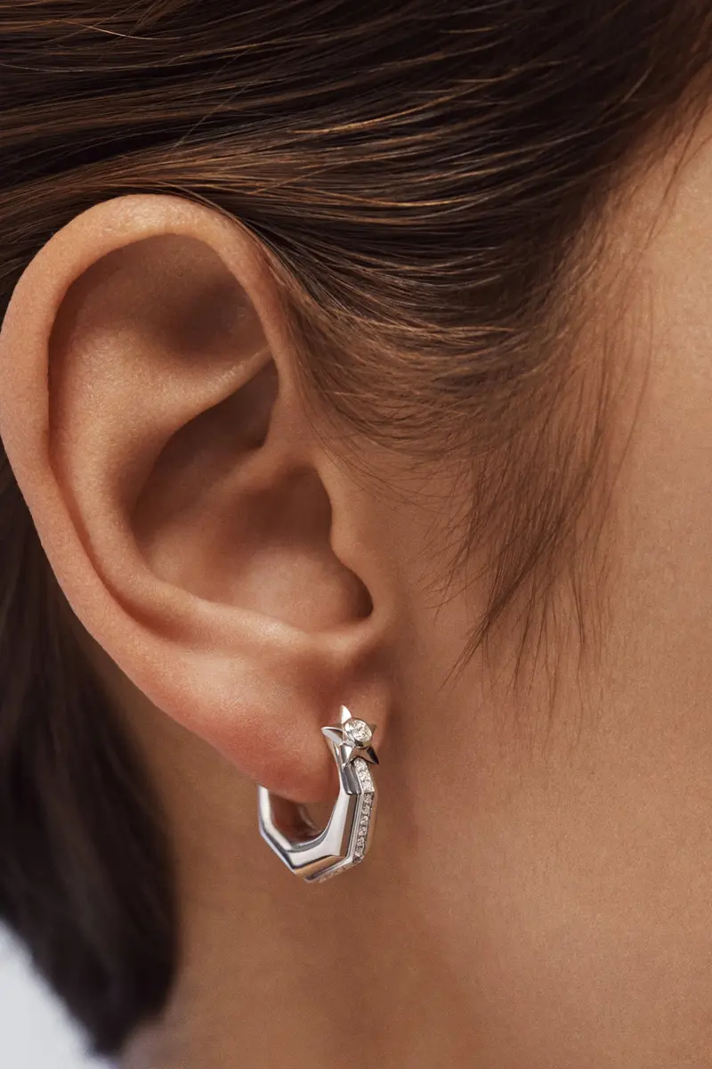 Marie Lichtenberg - Oorbel - Baba Small - White Gold