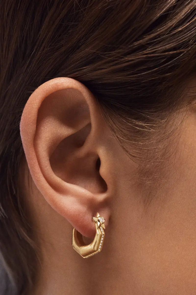 Marie Lichtenberg - Oorbel - Baba Small - Yellow Gold