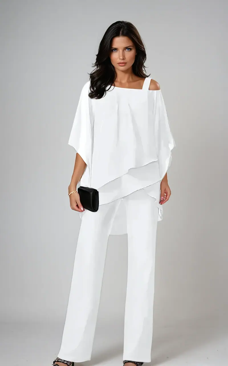 MARIELLA | Asymmetrischer Jumpsuit mit Überwurf