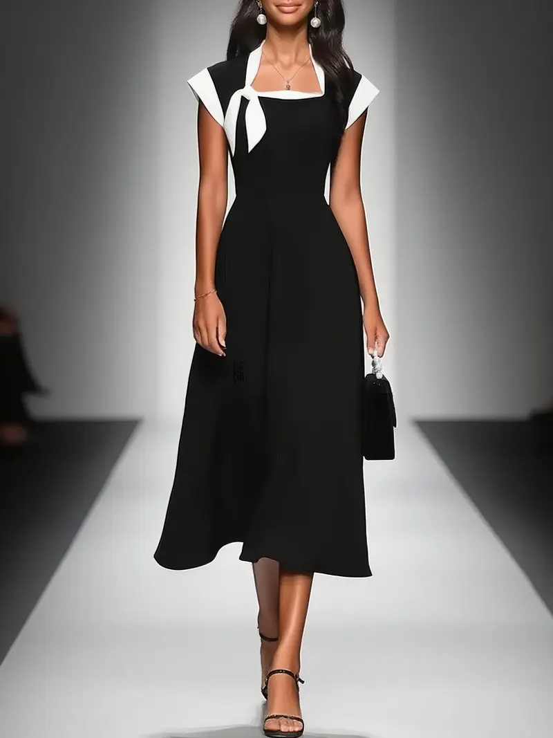 Marielle™ | Casual Small Waist Midi Dress