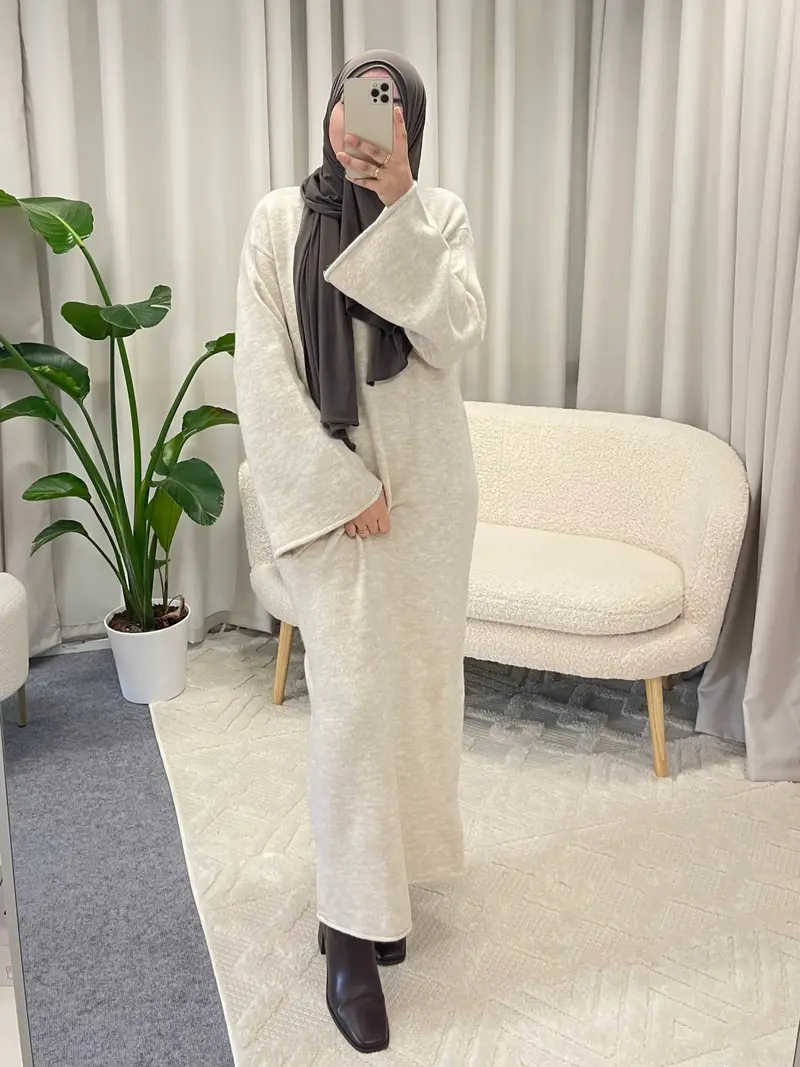 MARIYAH KNITTED DRESS CREAM